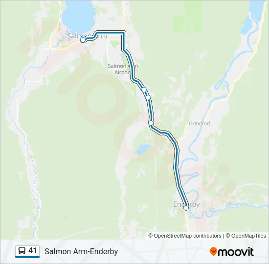 41 Bus Line Map