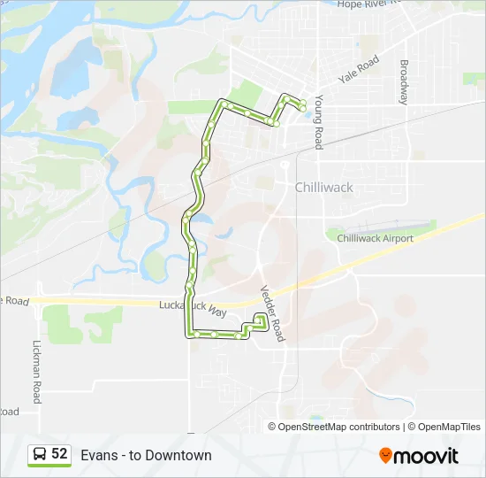 52 Bus Line Map