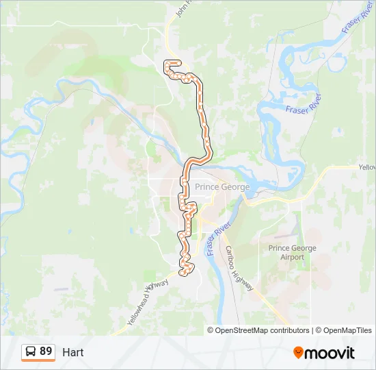 89 Bus Line Map