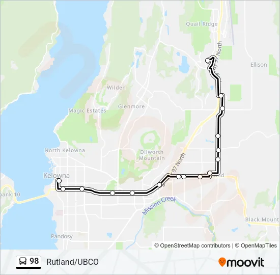 98 Bus Line Map