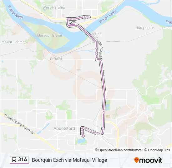 31A Bus Line Map
