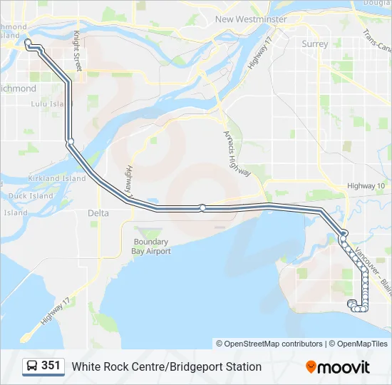 351 Bus Line Map