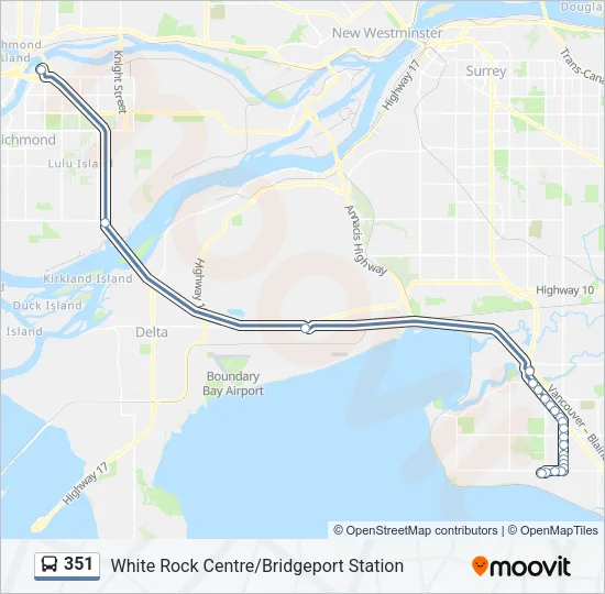 351 Bus Line Map