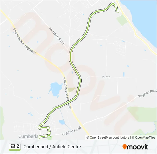 2 Bus Line Map