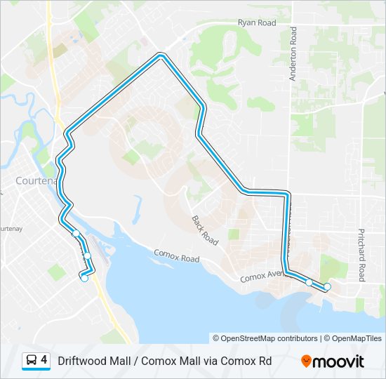 4 Bus Line Map