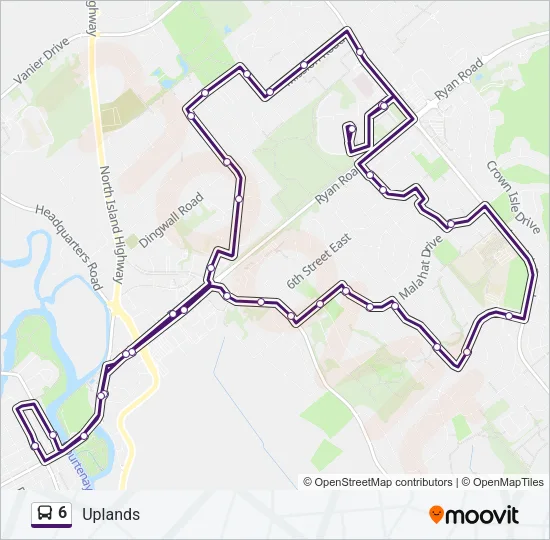 6 Bus Line Map