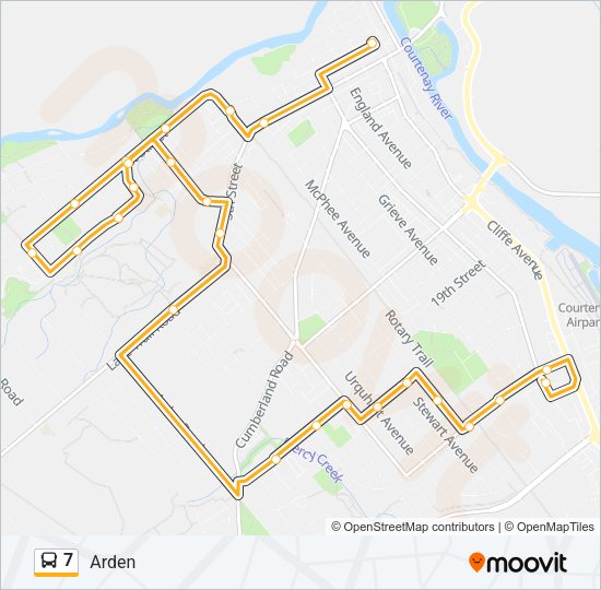 7 Bus Line Map