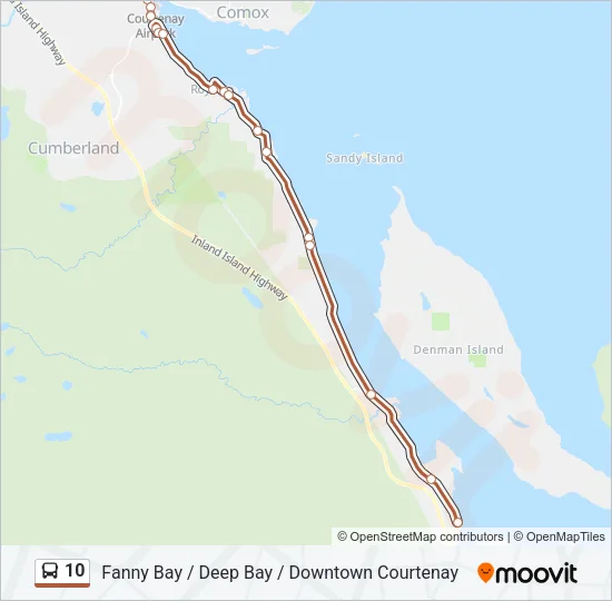 10 Bus Line Map