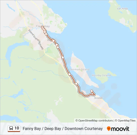 10 Bus Line Map