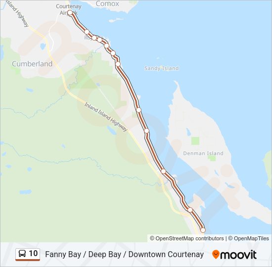 10 Bus Line Map