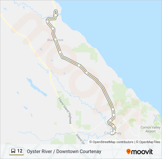 12 Bus Line Map