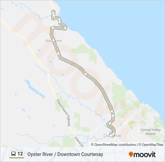 12 Bus Line Map