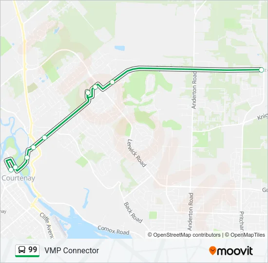 99 Bus Line Map