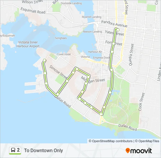 2 Bus Line Map