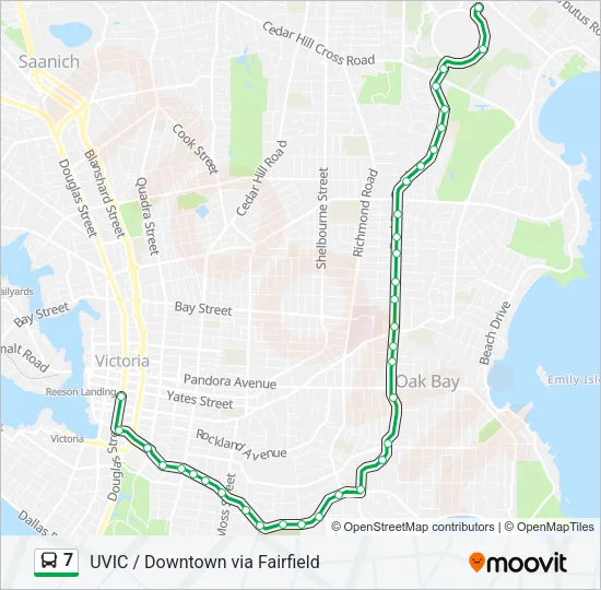 7 Bus Line Map