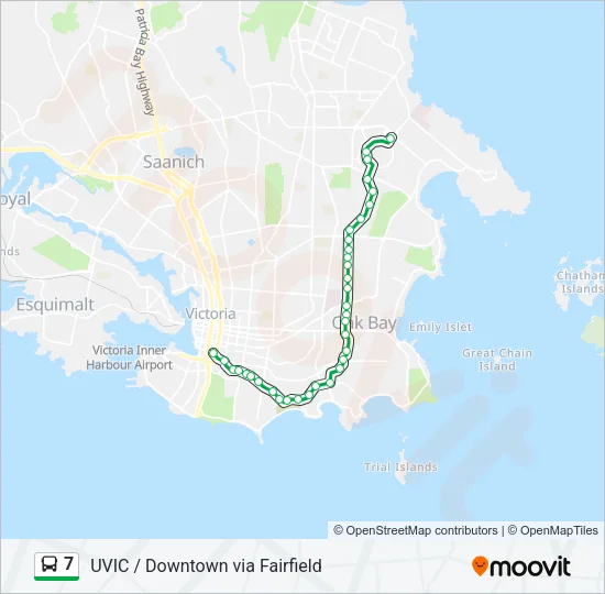 7 Bus Line Map