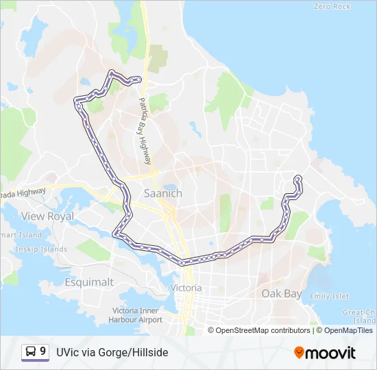9 Bus Line Map