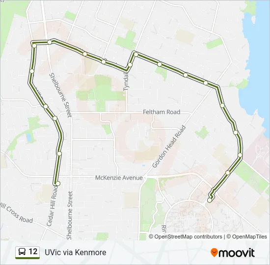 12 Bus Line Map