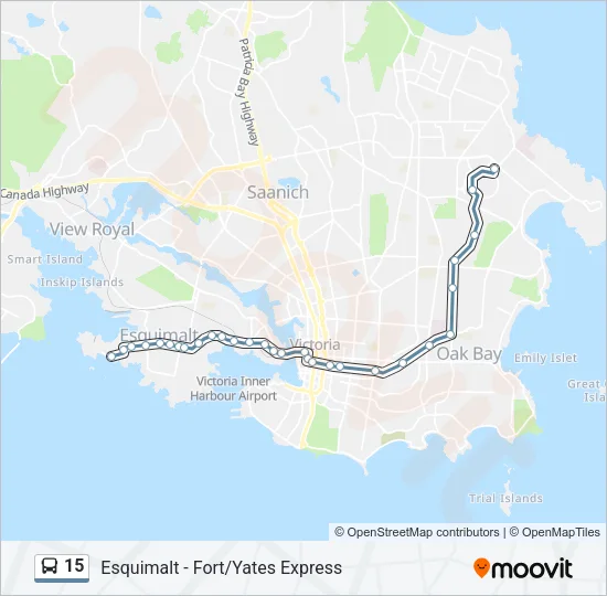 15 Bus Line Map