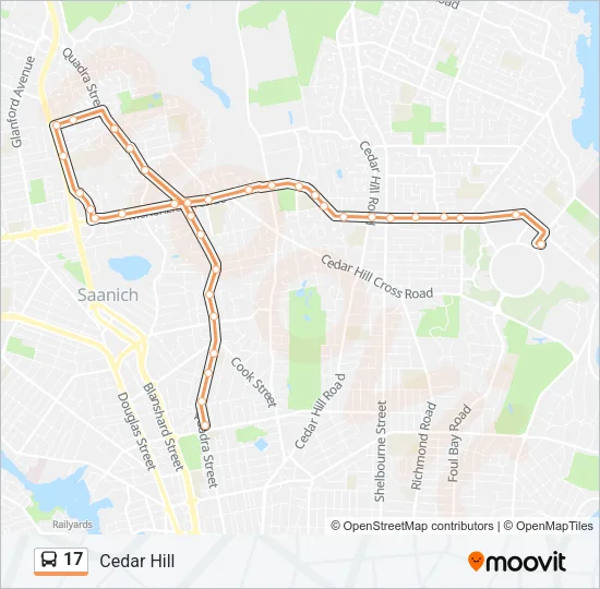 17 Bus Line Map