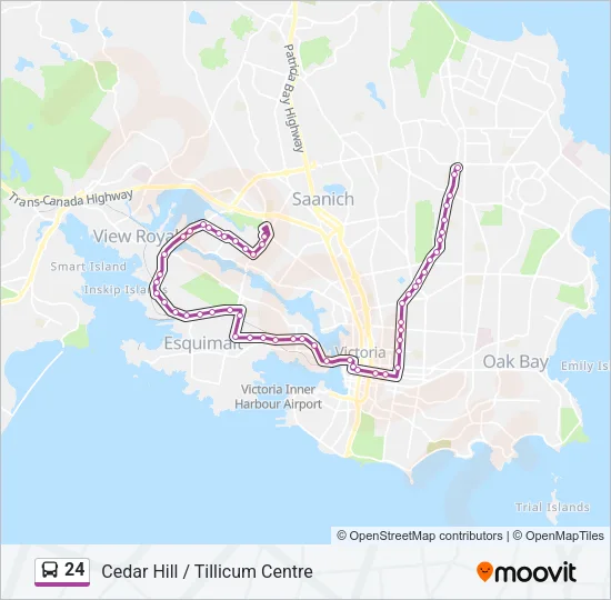 24 Bus Line Map