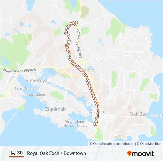 30 Bus Line Map