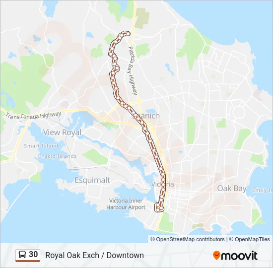 30 Bus Line Map