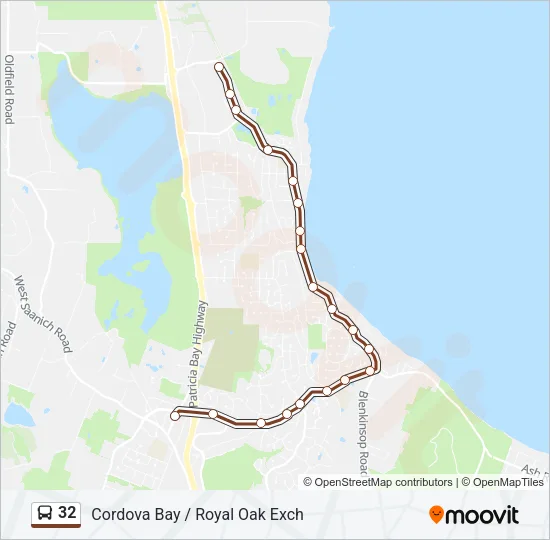 32 Bus Line Map