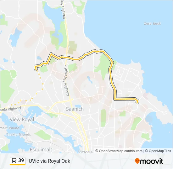 39 Bus Line Map