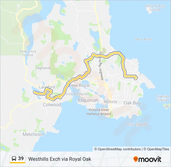 39 Bus Line Map