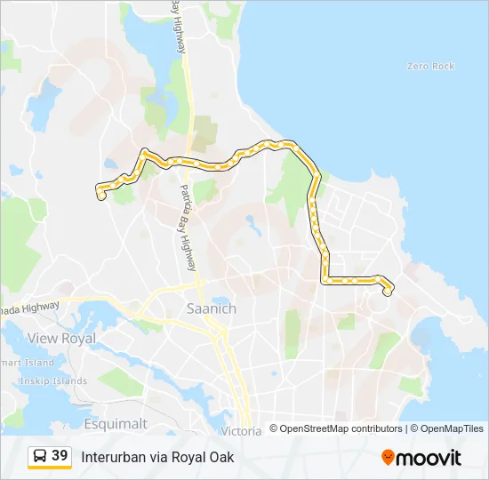 39 Bus Line Map