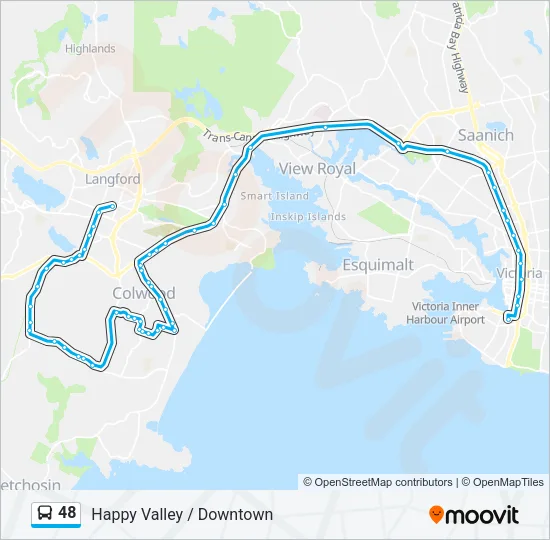 48 Bus Line Map