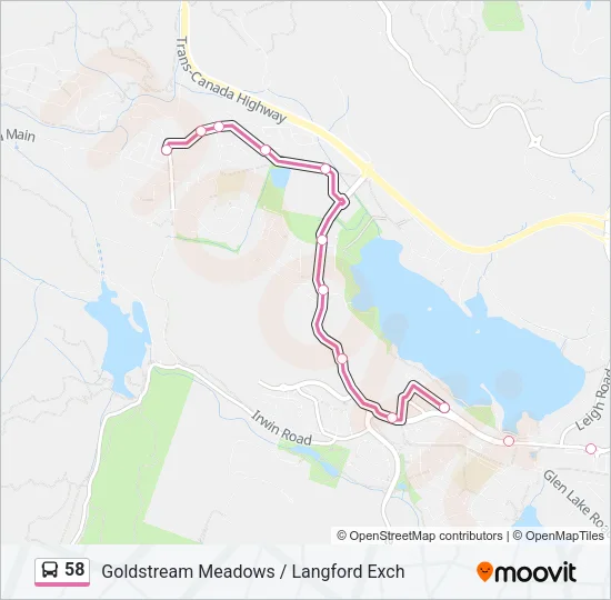 58 Bus Line Map