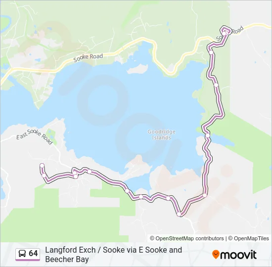 64 Bus Line Map