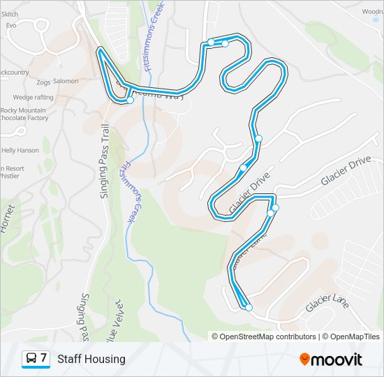 7 Bus Line Map