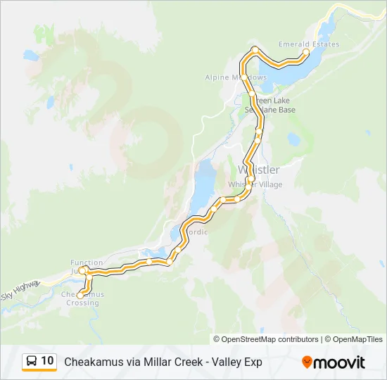 10 Bus Line Map