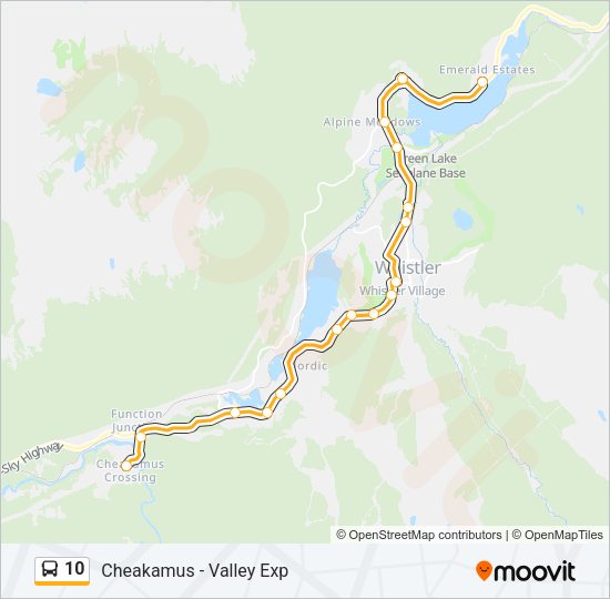 10 Bus Line Map