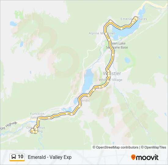 10 Bus Line Map