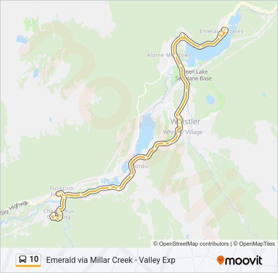 10 Bus Line Map