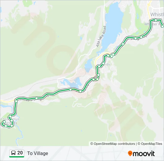 20 Bus Line Map