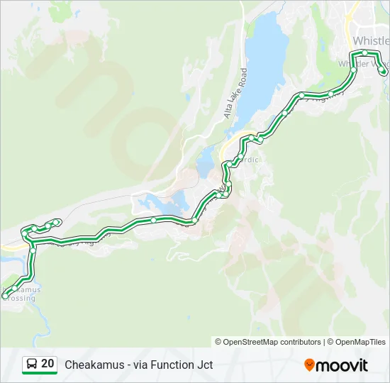 20 Bus Line Map