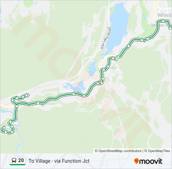 20 Bus Line Map
