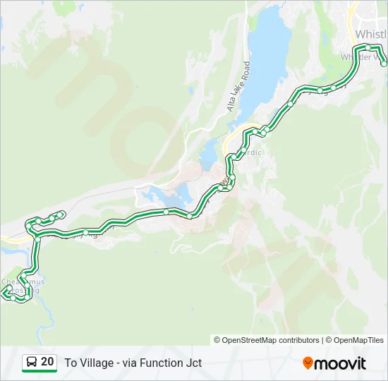 20 Bus Line Map