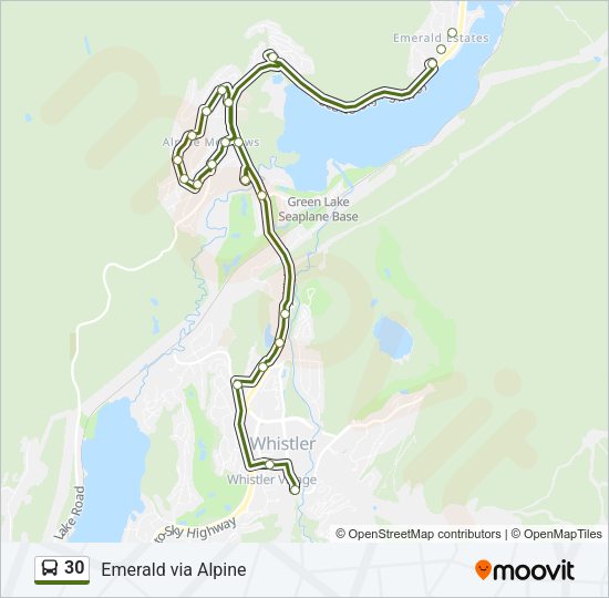 30 Bus Line Map