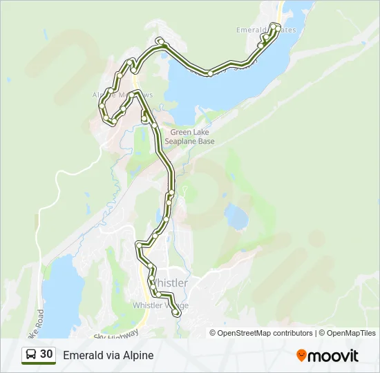 30 Bus Line Map
