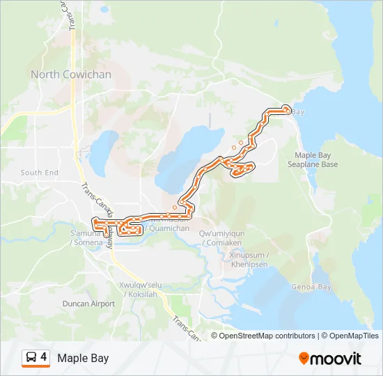 4 Bus Line Map