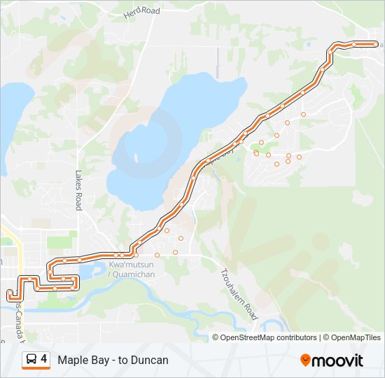 4 Bus Line Map