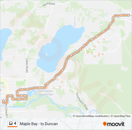 4 Bus Line Map