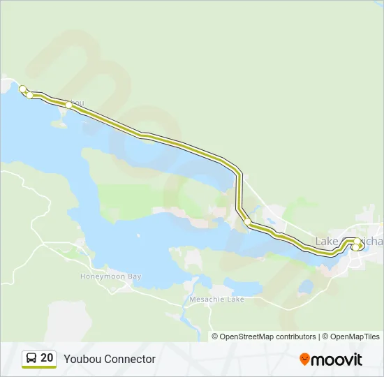 20 Bus Line Map