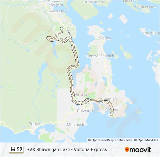 99 Bus Line Map